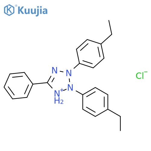 2,3-Bis(4-ethylphenyl)-5-phenyltetrazolium Chloride structure