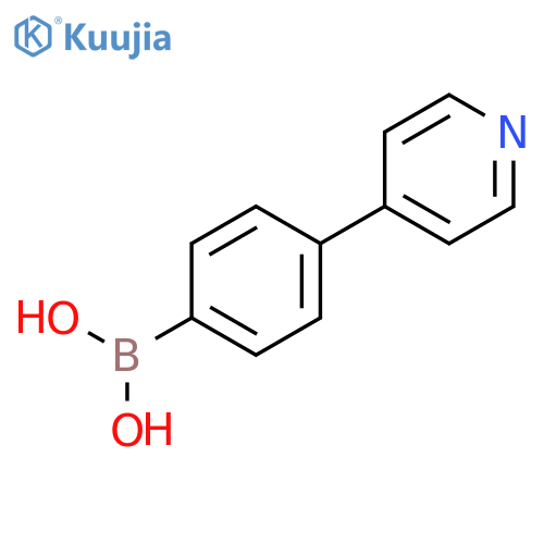 (4-(Pyridin-4-yl)phenyl)boronic acid structure