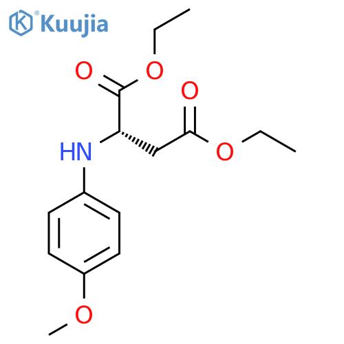 Diethyl (4-methoxyphenyl)aspartate structure