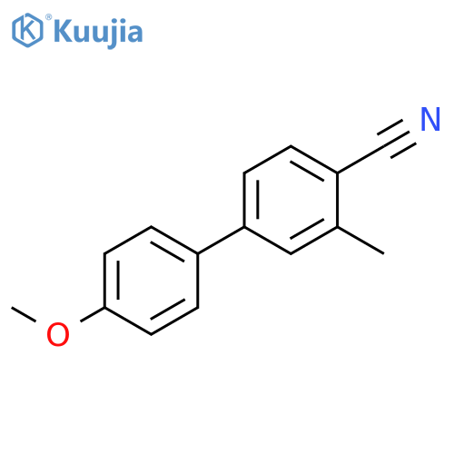 [1,1'-Biphenyl]-4-carbonitrile, 4'-methoxy-3-methyl- structure