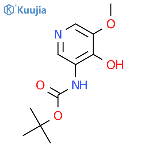 tert-Butyl 4-Hydroxy-5-methoxypyridin-3-ylcarbamate structure