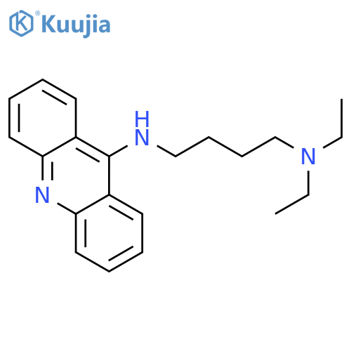 N-acridin-9-yl-n',n'-diethylbutane-1,4-diamine structure