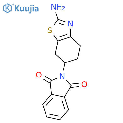 2-(2-Amino-4,5,6,7-tetrahydrobenzodthiazol-6-yl)isoindoline-1,3-dione structure