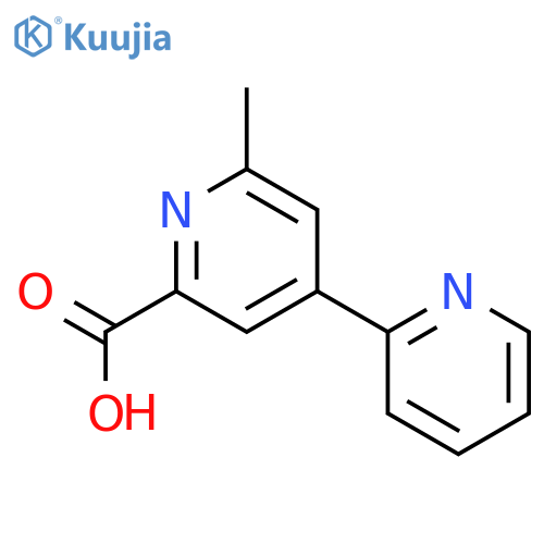 6'-Methyl-[2,4'-bipyridine]-2'-carboxylic acid structure