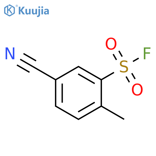 5-cyano-2-methylbenzene-1-sulfonyl fluoride structure