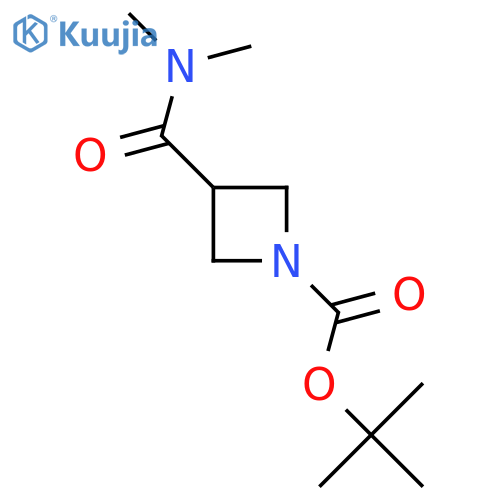 Tert-butyl 3-(dimethylcarbamoyl)azetidine-1-carboxylate structure
