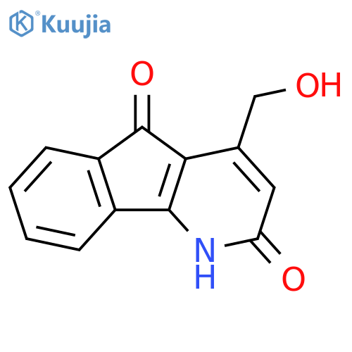 1H-Indeno[1,2-b]pyridine-2,5-dione,4-(hydroxymethyl)- structure