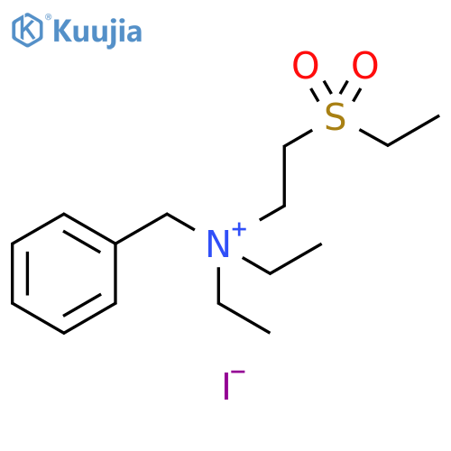 benzyl[2-(ethanesulfonyl)ethyl]diethylazanium iodide structure