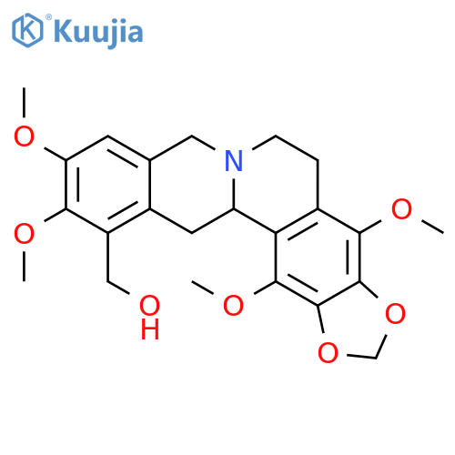 6H-Benzo[g]-1,3-benzodioxolo[5,6-a]quinolizine-12-methanol,5,8,13,13a-tetrahydro-4,10,11,14(or 5,10,11,14)-tetramethoxy- (9CI) structure