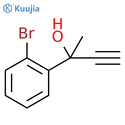 2-(2-bromophenyl)but-3-yn-2-ol structure