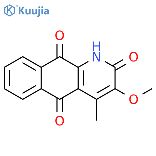 Benzo[g]quinoline-2,5,10(1H)-trione,3-methoxy-4-methyl- structure