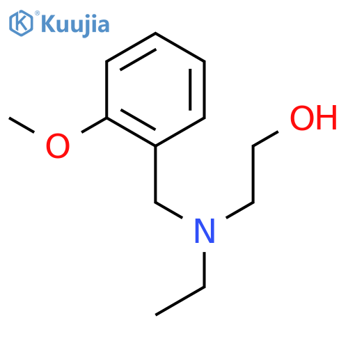 Ethanol, 2-[ethyl[(2-methoxyphenyl)methyl]amino]- structure
