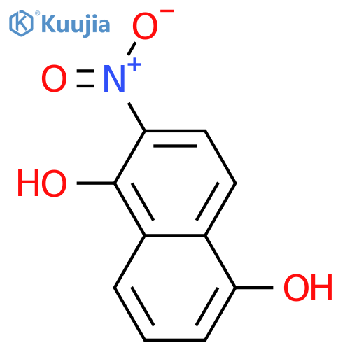 1,5-Naphthalenediol, 2-nitro- structure