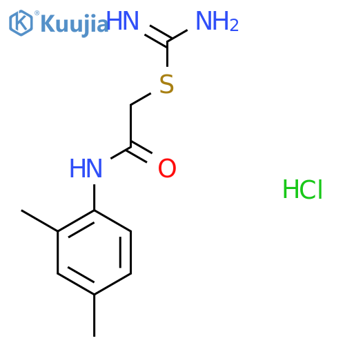 2-(2,4-Dimethylphenyl)amino-2-oxoethyl imidothiocarbamate hydrochloride structure
