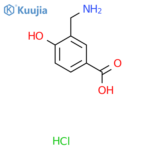 3-(Aminomethyl)-4-hydroxybenzoic acid hydrochloride structure