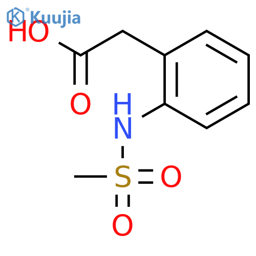 2-(2-(Methylsulfonamido)phenyl)acetic acid structure