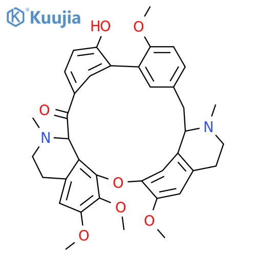 2H,16H-1,24-Etheno-6,10:11,15-dimethenopyrido[2',3':17,18]oxacycloeicosino[2,3,4-ij]isoquinolin-16-one,3,4,4a,5,16a,17,18,19-octahydro-12-hydroxy-9,21,22,26-tetramethoxy-4,17-dimethyl-,(4aR,16aR)- (9CI) structure