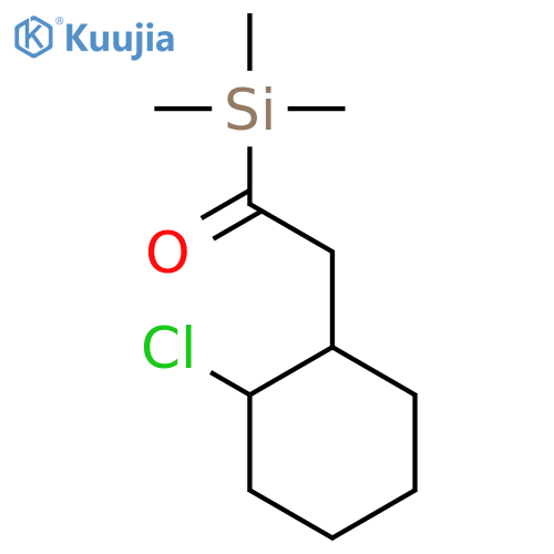 Silane, [(2-chlorocyclohexyl)acetyl]trimethyl- structure