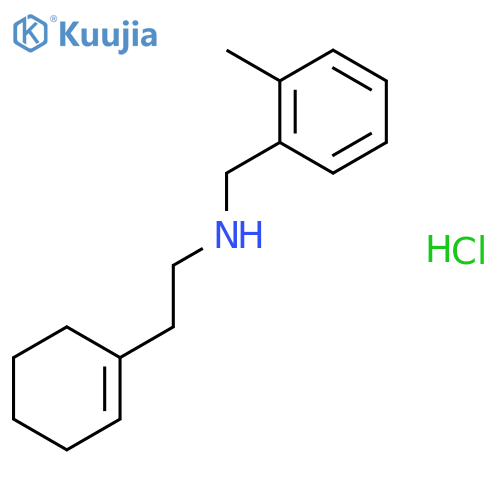 2-(1-Cyclohexen-1-yl)-N-(2-methylbenzyl)-1-ethanamine hydrochloride structure
