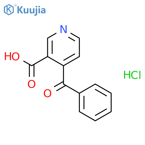 3-Pyridinecarboxylic acid, 4-benzoyl-, hydrochloride structure