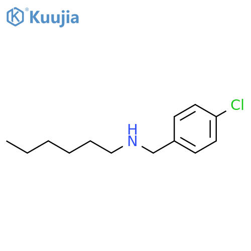 Benzenemethanamine, 4-chloro-N-hexyl- structure