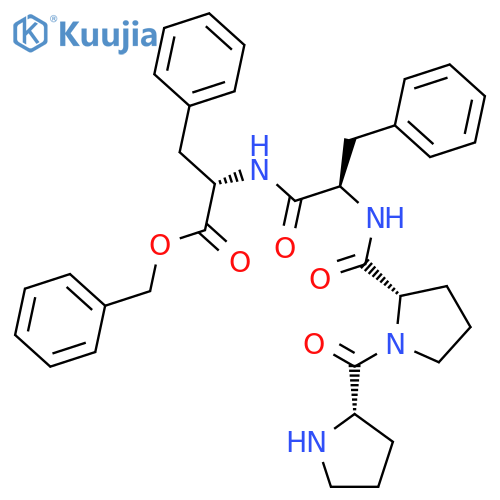 L-Phenylalanine, N-[N-(1-L-prolyl-L-prolyl)-D-phenylalanyl]-, phenylmethyl ester structure