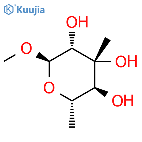 a-L-Mannopyranoside, methyl6-deoxy-3-C-methyl- structure
