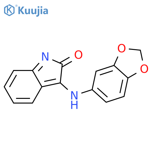 3-(1,3-benzodioxol-5-ylamino)indol-2-one structure