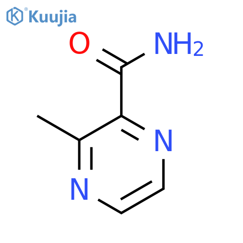 2-Pyrazinecarboxamide,3-methyl- structure