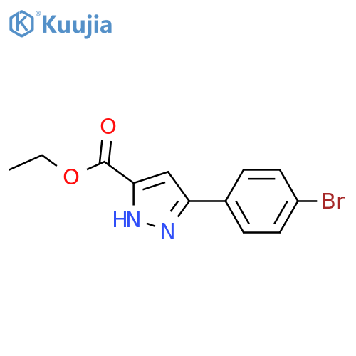 ETHYL 3-(4-BROMOPHENYL)-1H-PYRAZOLE-5-CARBOXYLATE structure