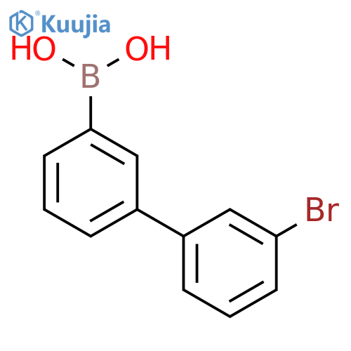 (3'-bromo-[1,1'-biphenyl]-3-yl)boronic acid structure
