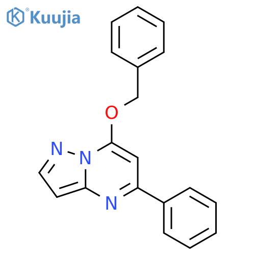 Pyrazolo[1,5-a]pyrimidine, 5-phenyl-7-(phenylmethoxy)- structure