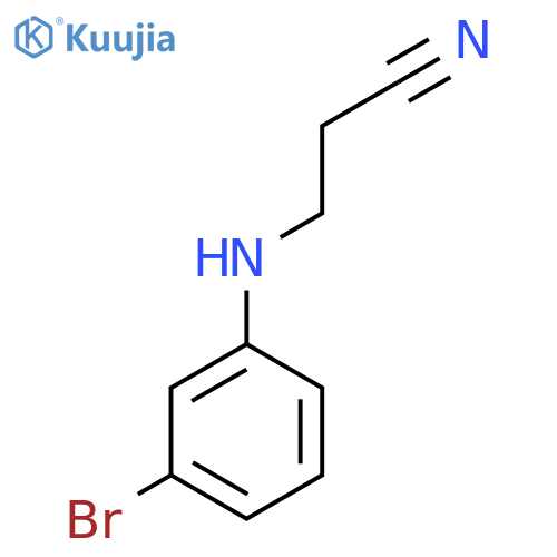 3-[(3-Bromophenyl)amino]propanenitrile structure