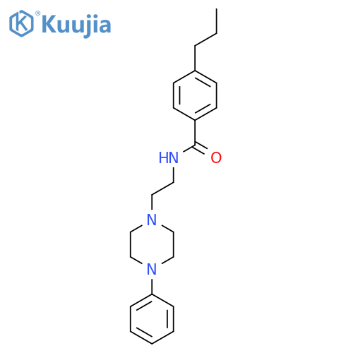 N-[2-(4-phenylpiperazin-1-yl)ethyl]-4-propylbenzamide structure
