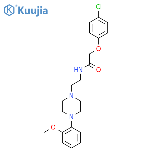 2-(4-chlorophenoxy)-N-{2-[4-(2-methoxyphenyl)piperazin-1-yl]ethyl}acetamide structure