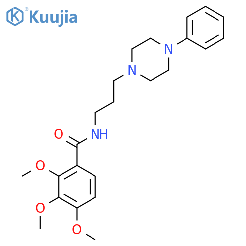 2,3,4-trimethoxy-N-[3-(4-phenylpiperazin-1-yl)propyl]benzamide structure