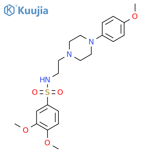 3,4-dimethoxy-N-{2-[4-(4-methoxyphenyl)piperazin-1-yl]ethyl}benzene-1-sulfonamide structure