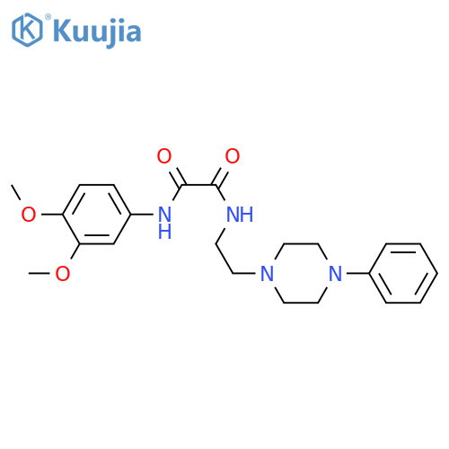 N'-(3,4-dimethoxyphenyl)-N-[2-(4-phenylpiperazin-1-yl)ethyl]ethanediamide structure