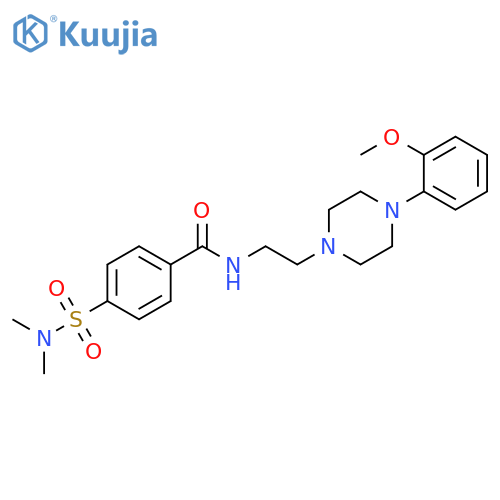 4-(dimethylsulfamoyl)-N-{2-4-(2-methoxyphenyl)piperazin-1-ylethyl}benzamide structure