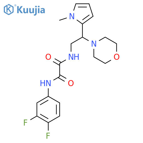 N'-(3,4-difluorophenyl)-N-[2-(1-methyl-1H-pyrrol-2-yl)-2-(morpholin-4-yl)ethyl]ethanediamide structure