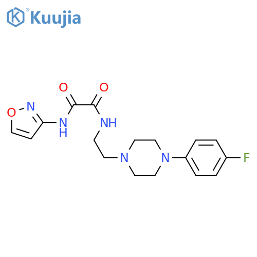 N'-{2-[4-(4-fluorophenyl)piperazin-1-yl]ethyl}-N-(1,2-oxazol-3-yl)ethanediamide structure