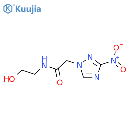 1H-1,2,4-Triazole-1-acetamide,N-(2-hydroxyethyl)-3-nitro- structure