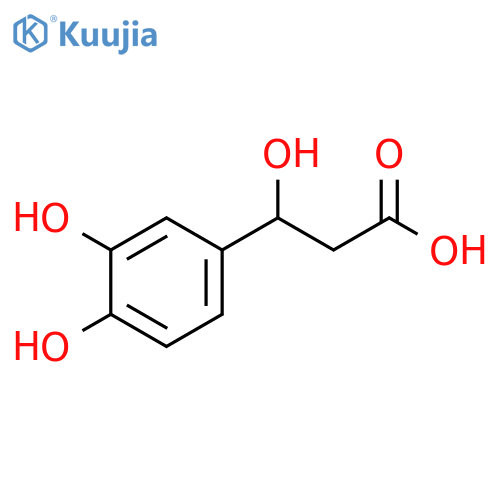 3-(3,4-dihydroxyphenyl)-3-hydroxypropanoic acid structure