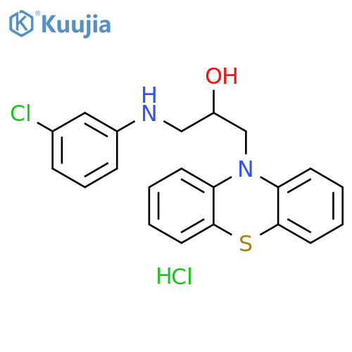 1-[(3-chlorophenyl)amino]-3-(10H-phenothiazin-10-yl)propan-2-ol hydrochloride structure