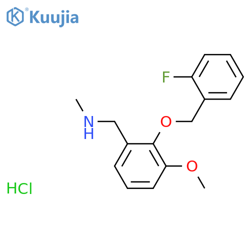 ({2-(2-Fluorophenyl)methoxy-3-methoxyphenyl}methyl)(methyl)amine Hydrochloride structure