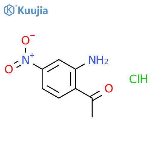 1-(2-amino-4-nitrophenyl)ethanone;hydrochloride structure