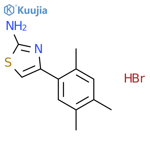 4-(2,4,5-Trimethylphenyl)-1,3-thiazol-2-ylamine Hydrobromide structure