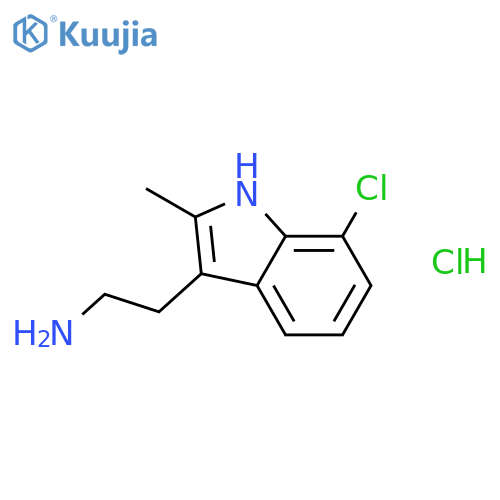 2-(7-Chloro-2-methyl-1h-indol-3-yl)ethanamine Hydrochloride structure