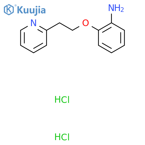 {2-[2-(2-Pyridinyl)ethoxy]phenyl}amine dihydrochloride structure