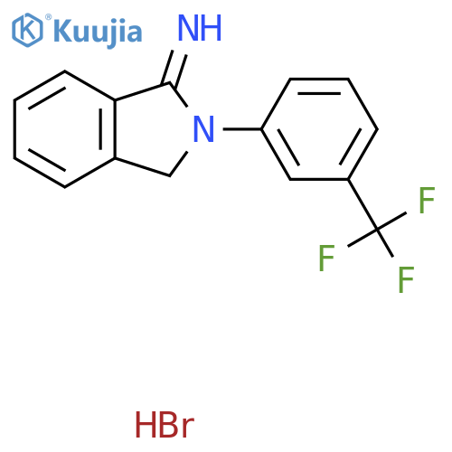 2-3-(trifluoromethyl)phenyl-2,3-dihydro-1H-isoindol-1-imine hydrobromide structure